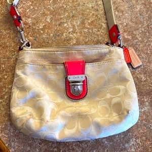 Coach small cross body purse